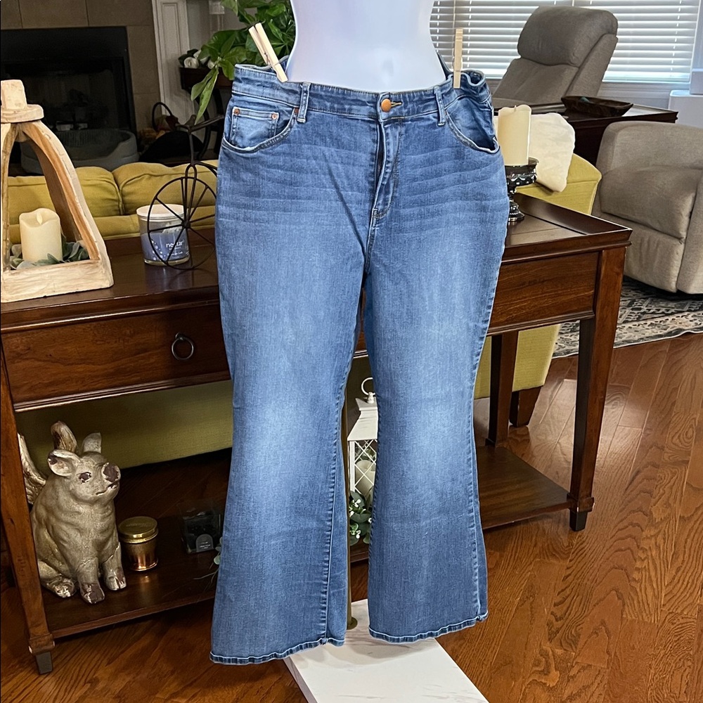 Chico's Denim Flare Jeans in Blue